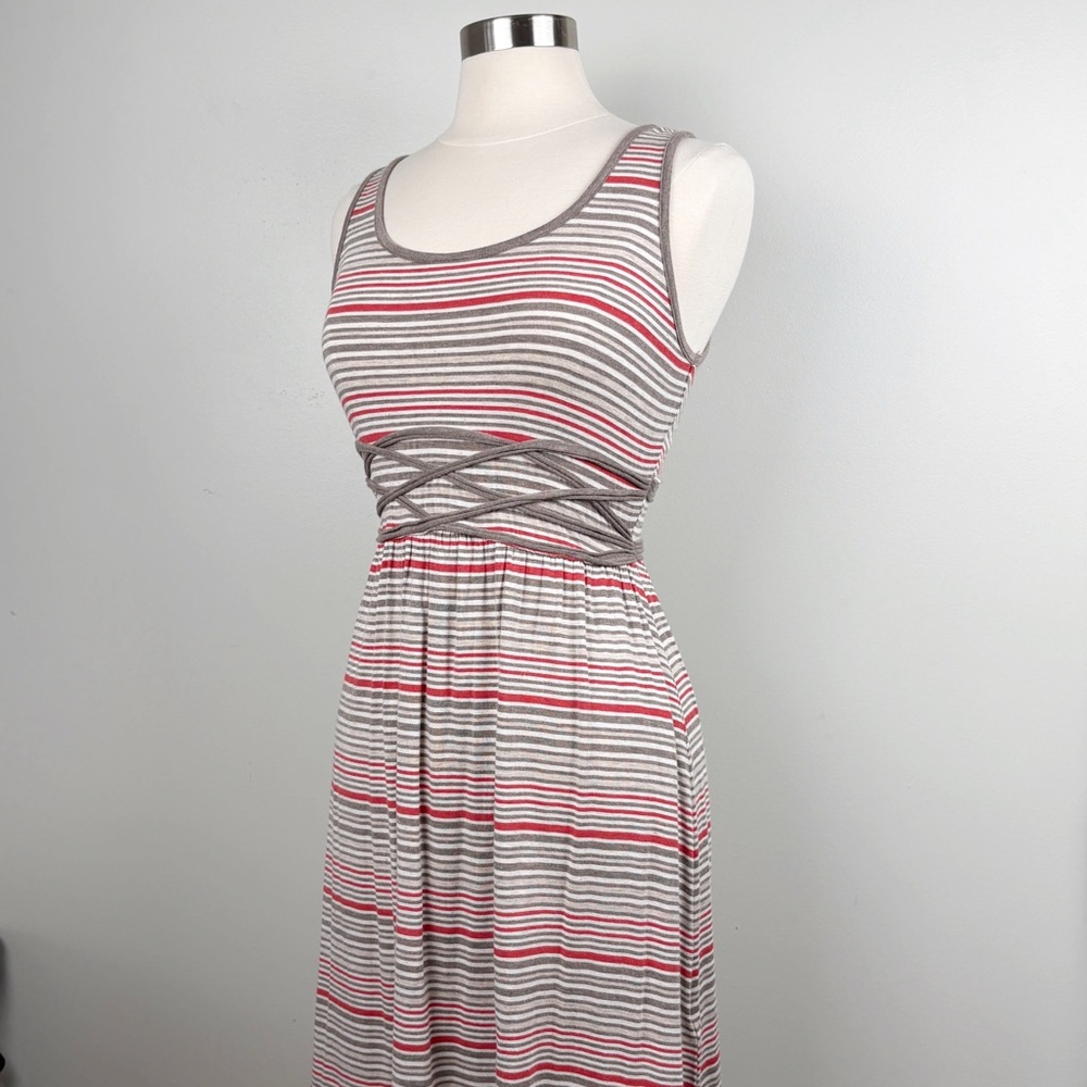 Max Studio Striped Summer Sun Dress